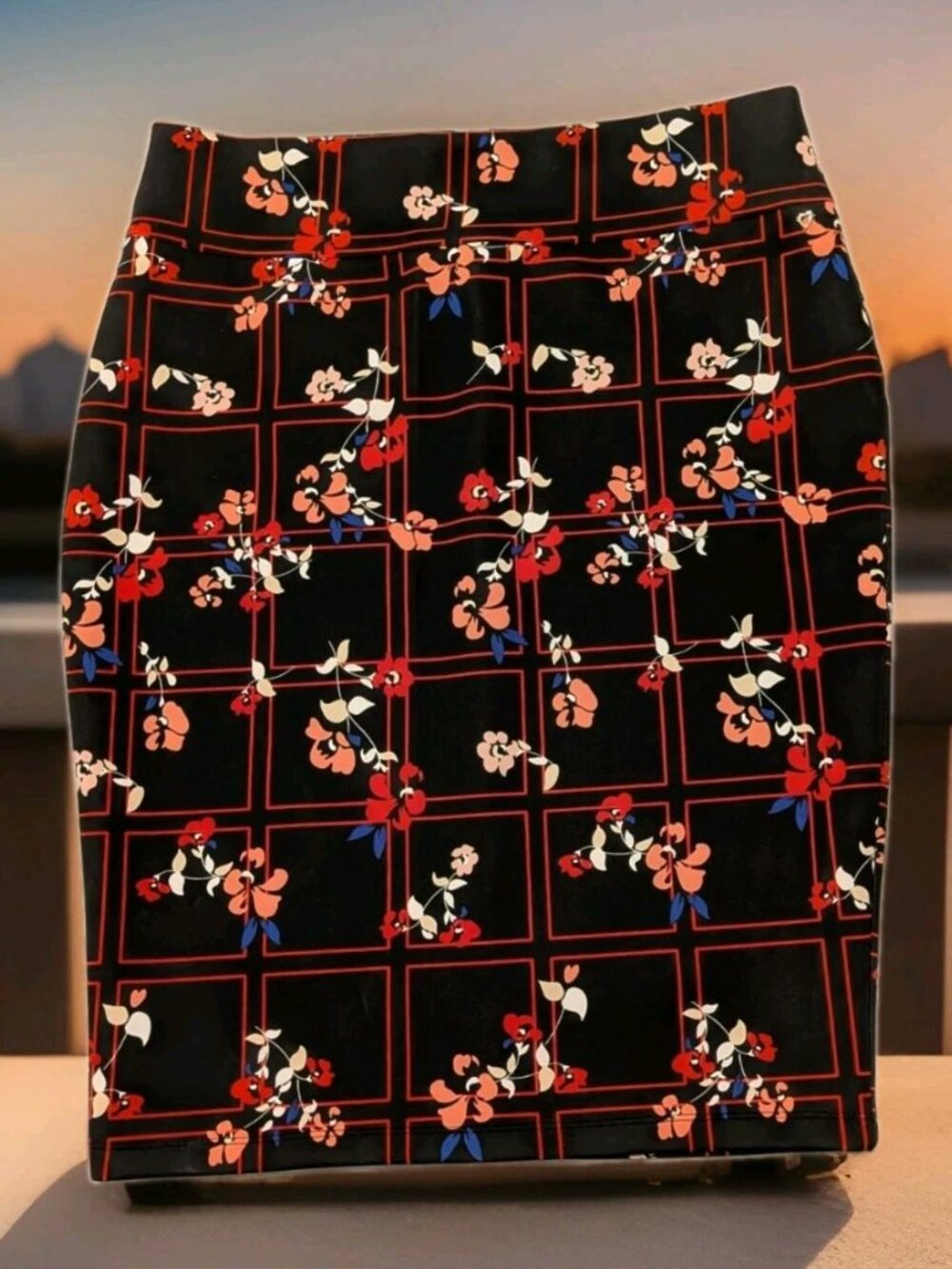 Thalia Sodi Women's Floral Pencil Skirt Size XL